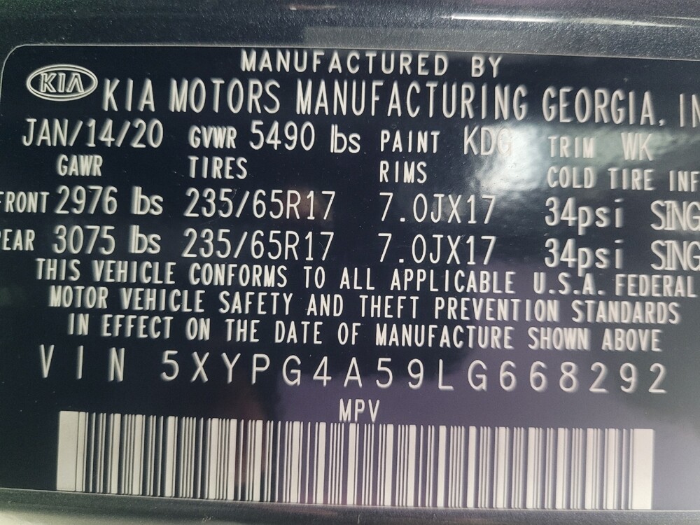 2020 Kia Sorento in Knoxville, TN 37923 - 18097322 33