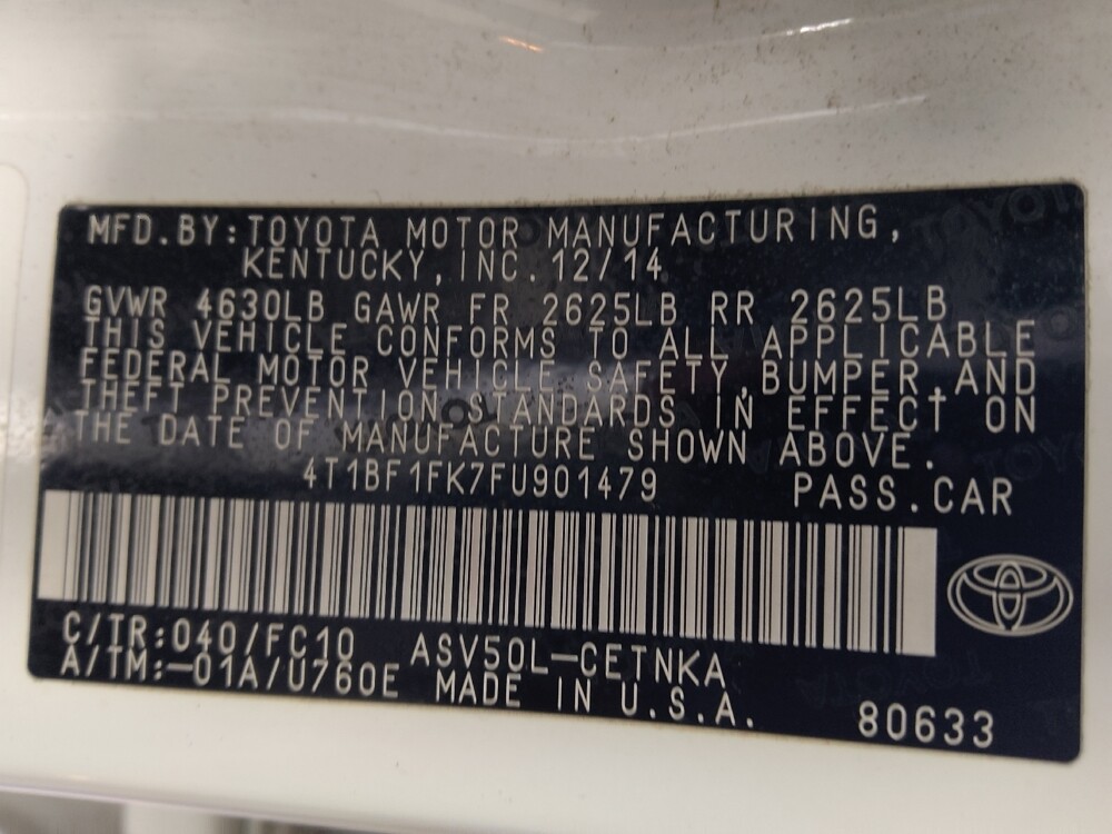 2015 Toyota Camry in Macon, GA 31210 - 18097325 33