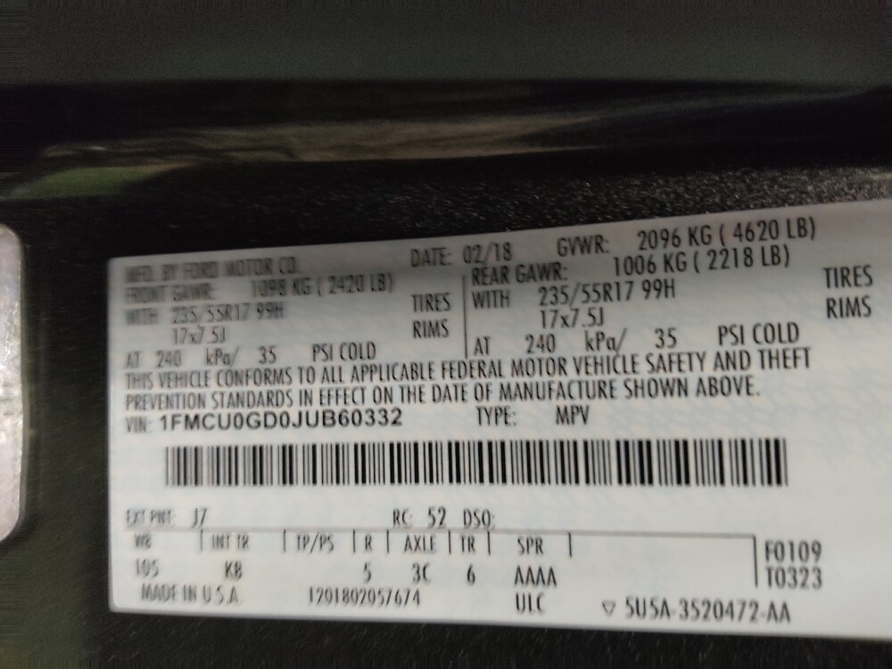 2018 Ford Escape in Oklahoma City, OK 73139 - 18097341 33