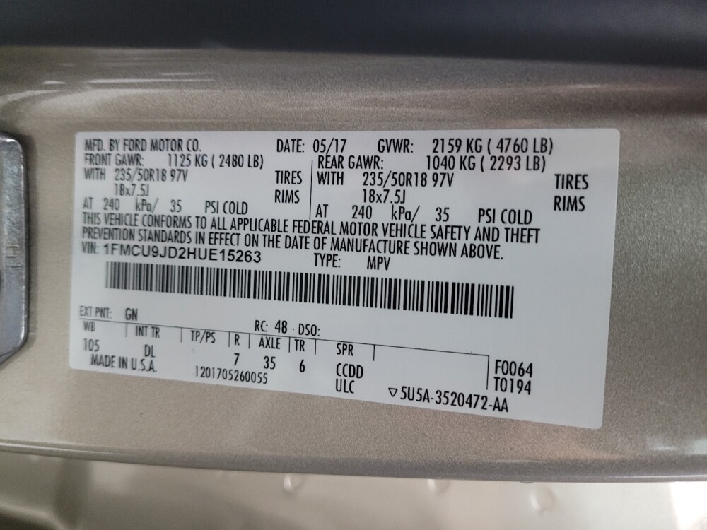 2017 Ford Escape in Las Vegas, NV 89102 - 18097358 33