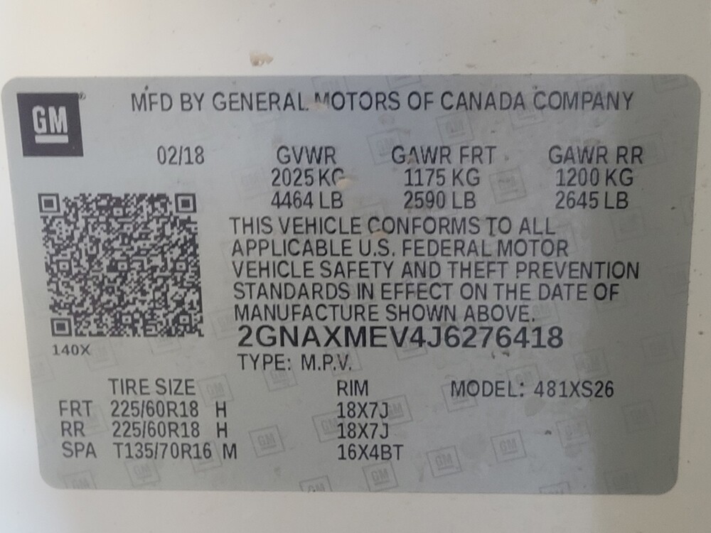 2018 Chevrolet Equinox in Gainesville, FL 32609 - 18097368 33