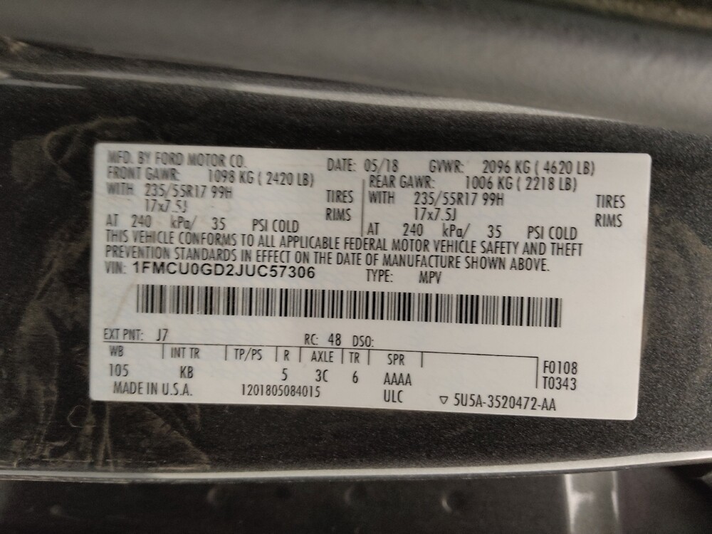 2018 Ford Escape in Lakewood, CO 80215 - 18097388 33