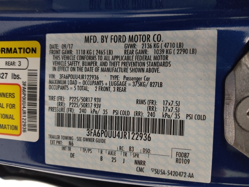 2018 Ford Fusion in Topeka, KS 66611 - 18097428 33