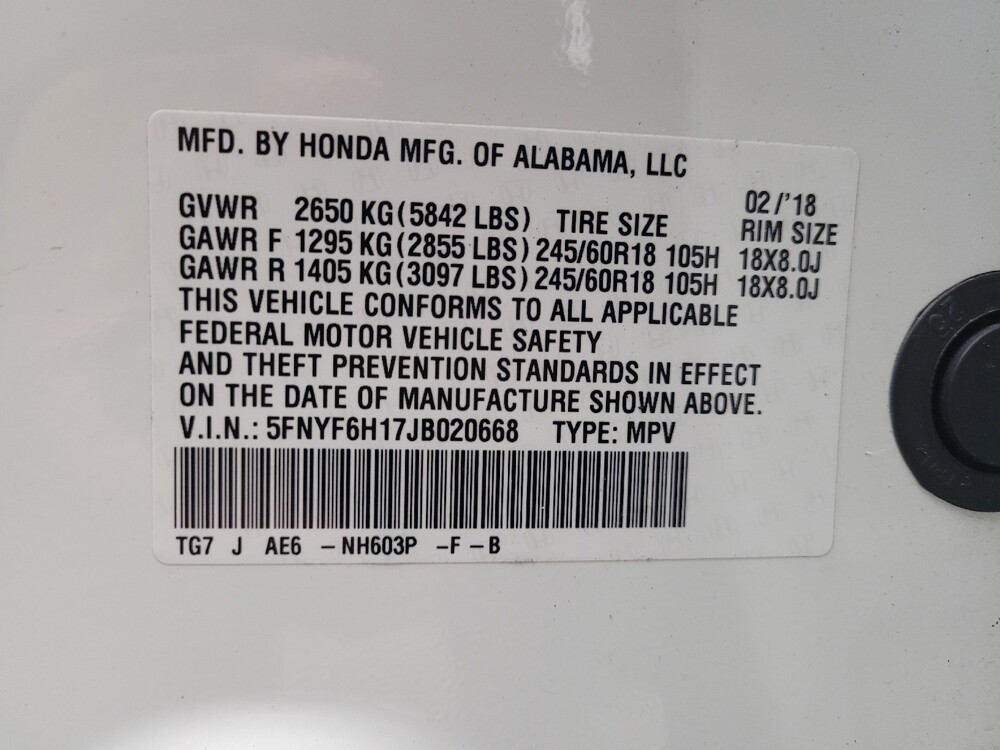 2018 Honda Pilot in Taylor, MI 48180 - 18097440 33
