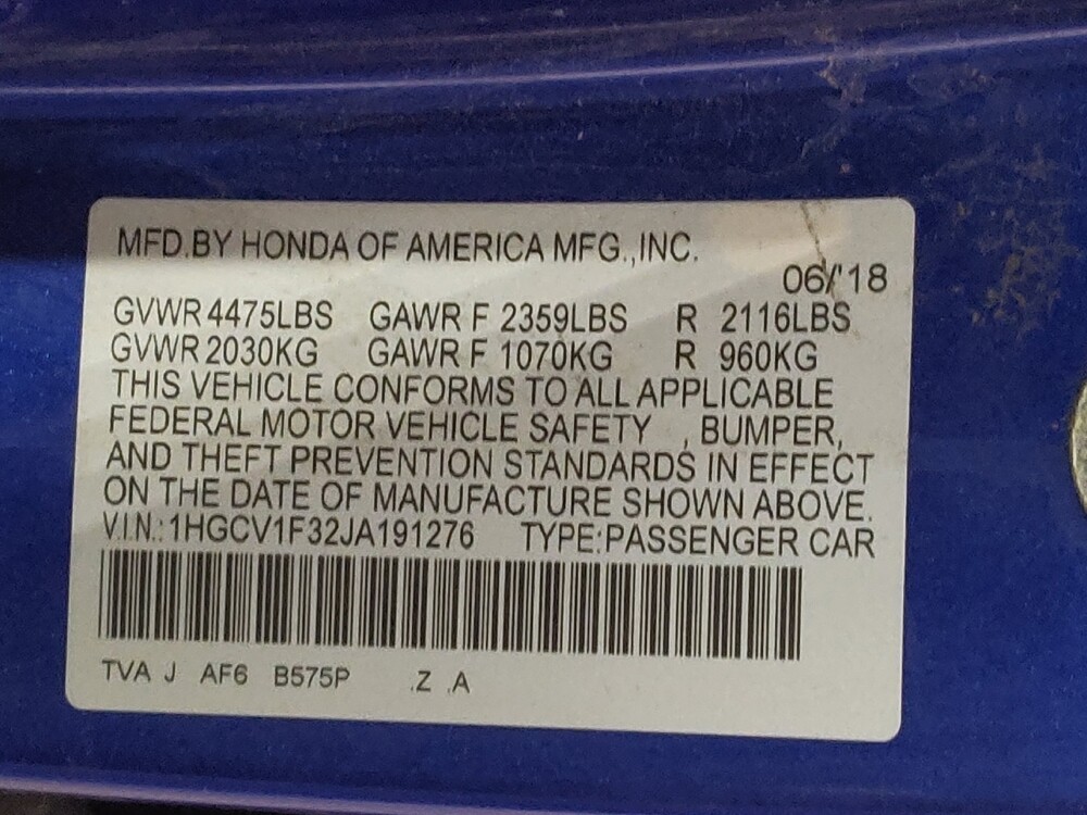 2018 Honda Accord in Arlington, TX 76011 - 18097445 33