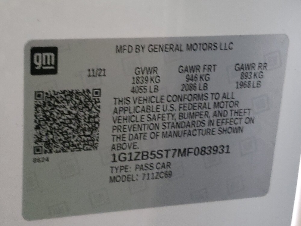 2021 Chevrolet Malibu in Oklahoma City, OK 73139 - 18097454 33