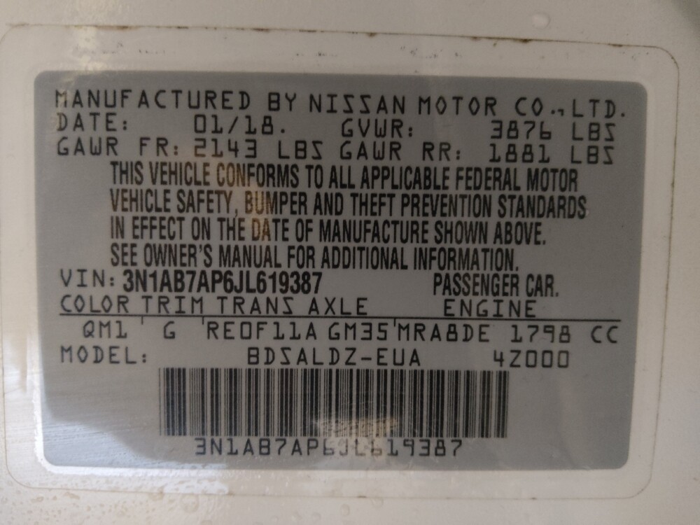 2018 Nissan Sentra in Gainesville, FL 32609 - 18097459 33