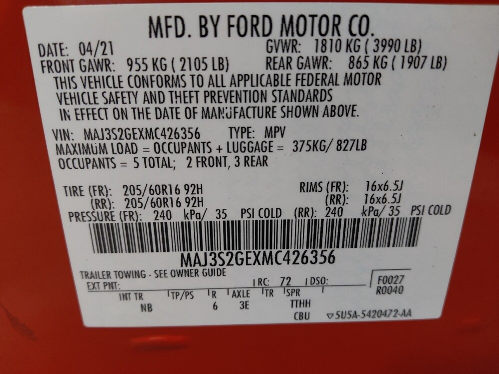 2021 Ford EcoSport in Macon, GA 31210 - 18097465 33