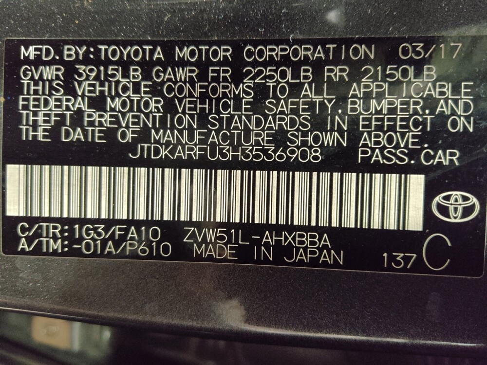 2017 Toyota Prius in Lauderdale Lakes, FL 33313 - 18097466 33