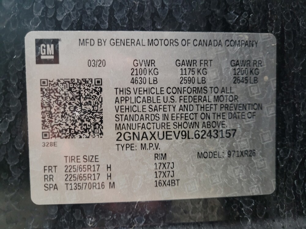 2020 Chevrolet Equinox in Eastpointe, MI 48021 - 18097488 33