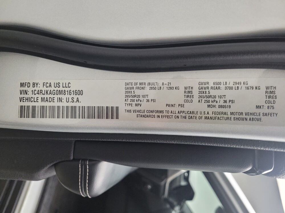 2021 Jeep Grand Cherokee L in Eastpointe, MI 48021 - 18097489 33