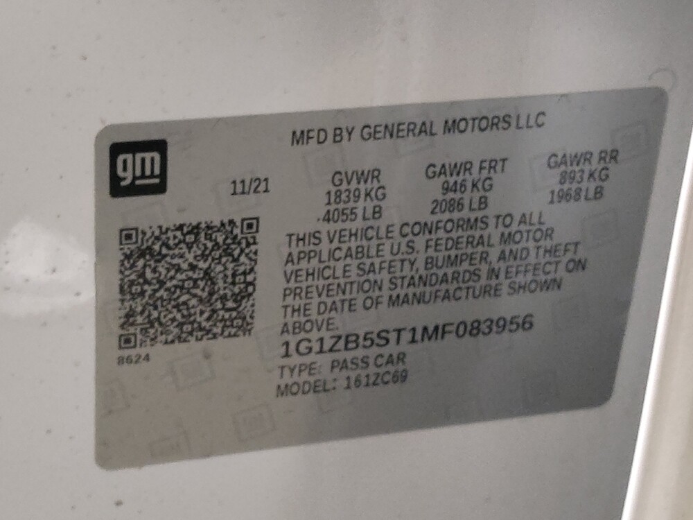 2021 Chevrolet Malibu in Arlington, TX 76011 - 18097519 33