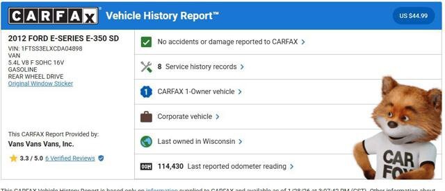 2012 Ford E-350 and Econoline 350 in Blauvelt, NY 10913 - 18097560 3
