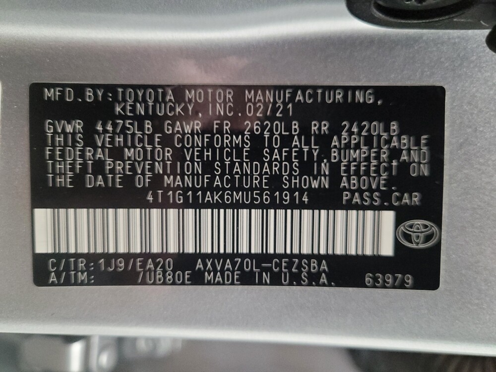 2021 Toyota Camry in Sacramento, CA 95821 - 18097570 33