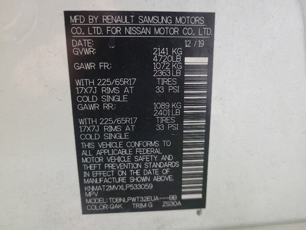 2020 Nissan Rogue in Union City, GA 30291 - 18097595 33