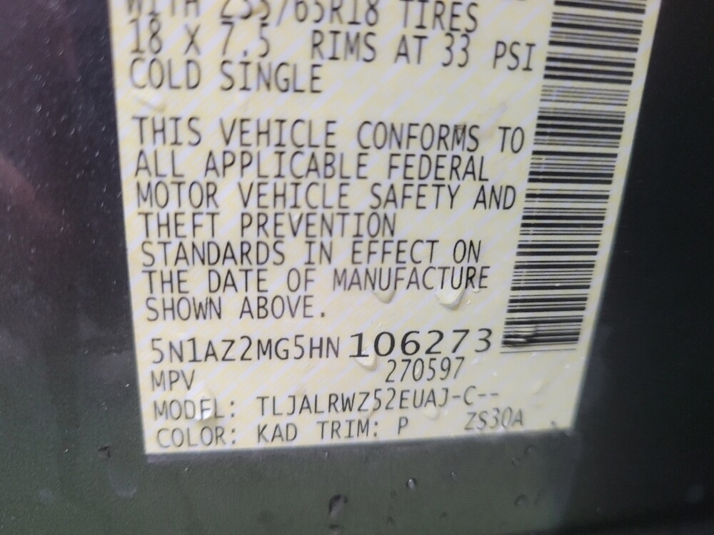 2017 Nissan Murano in Duluth, GA 30096 - 18097615 33