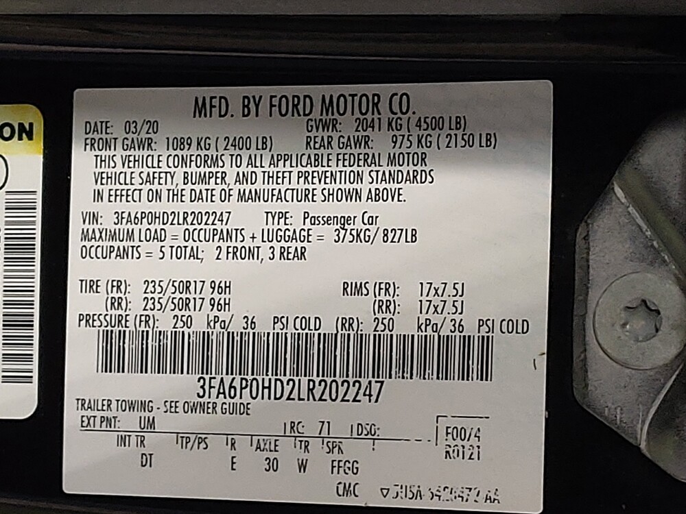 2020 Ford Fusion in Fort Worth, TX 76116 - 18097621 33