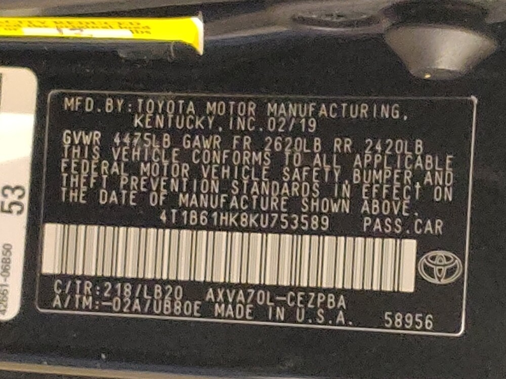 2019 Toyota Camry in Tyler, TX 75701 - 18097637 33