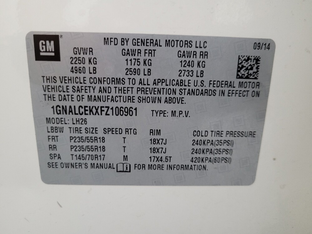 2015 Chevrolet Equinox in Chandler, AZ 85225 - 18097643 33