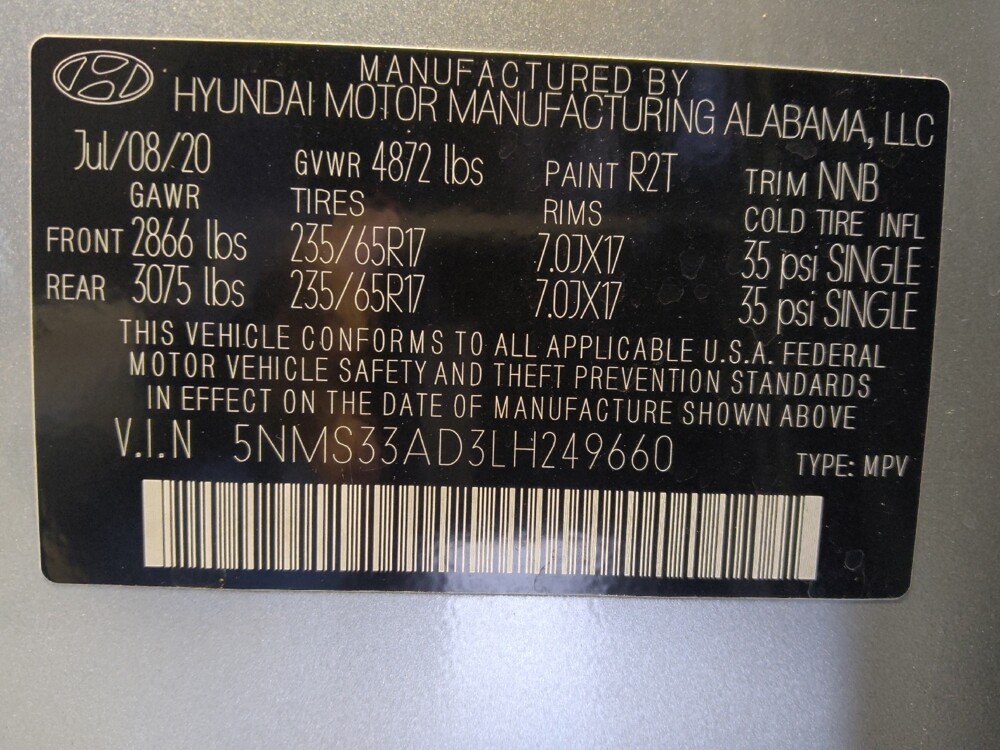 2020 Hyundai Santa Fe in Glendale, AZ 85301 - 18097650 33