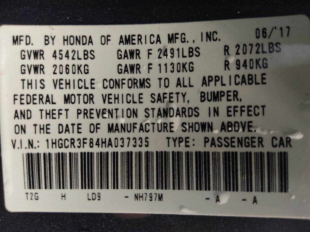 2017 Honda Accord in Tallahassee, FL 32304 - 18097655 33