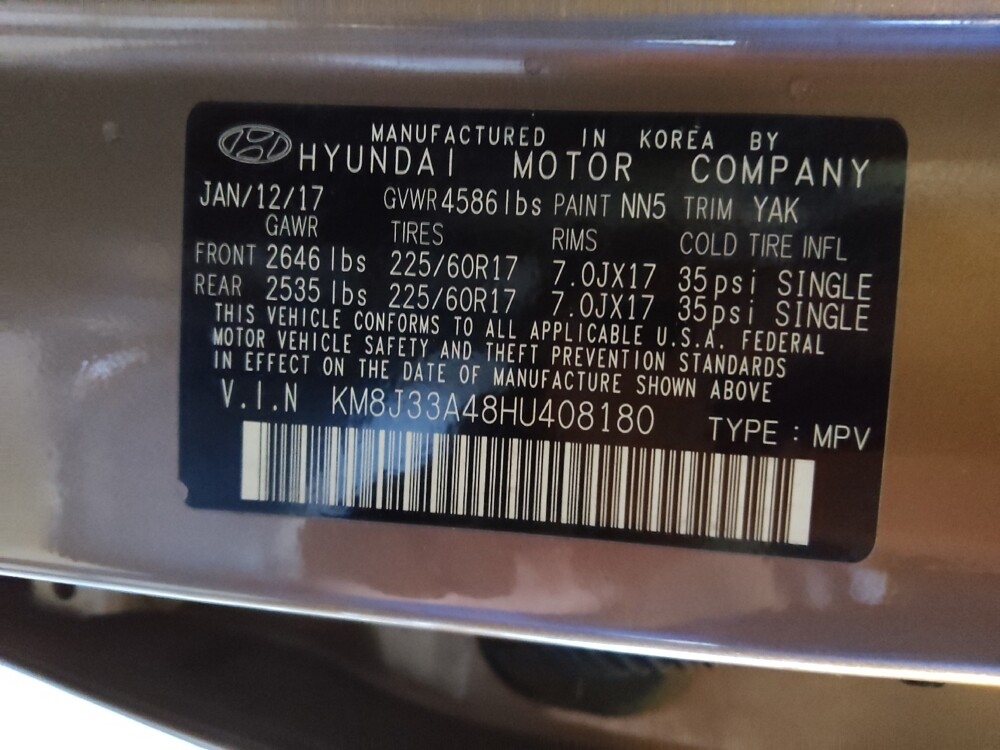 2017 Hyundai Tucson in Tampa, FL 33619 - 18097663 33