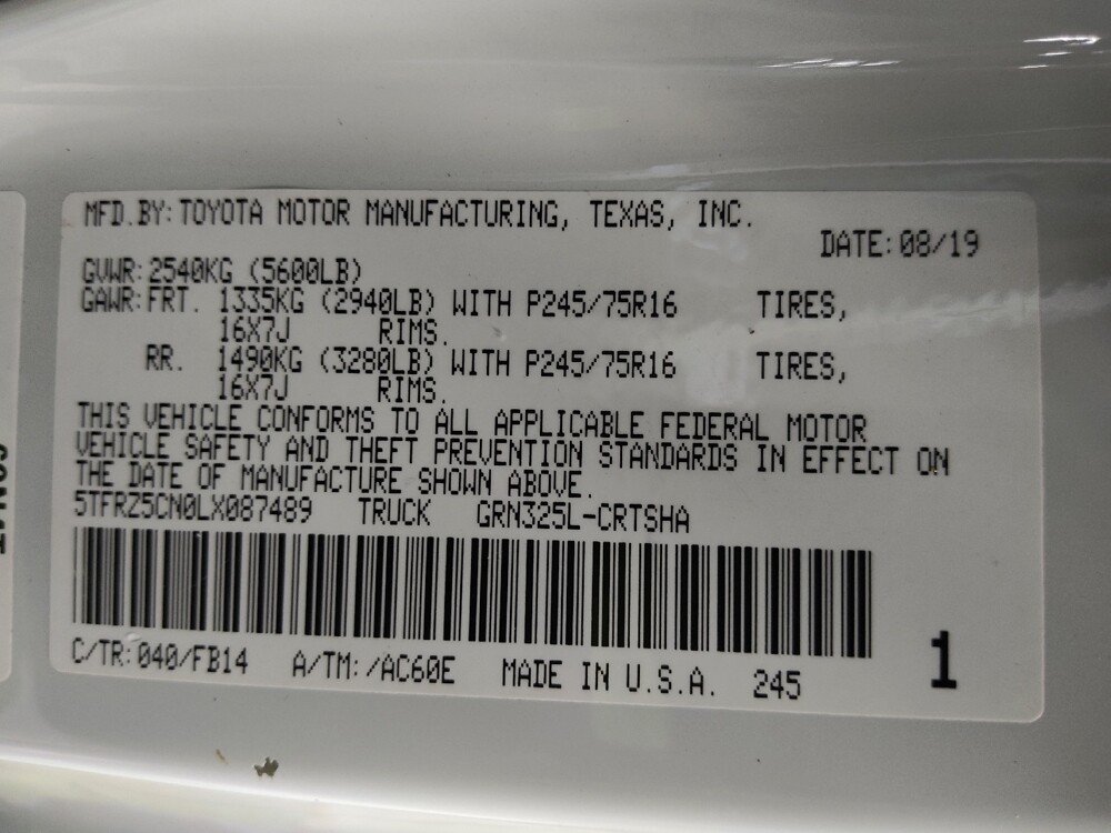 2020 Toyota Tacoma in Clearwater, FL 33764 - 18097665 33