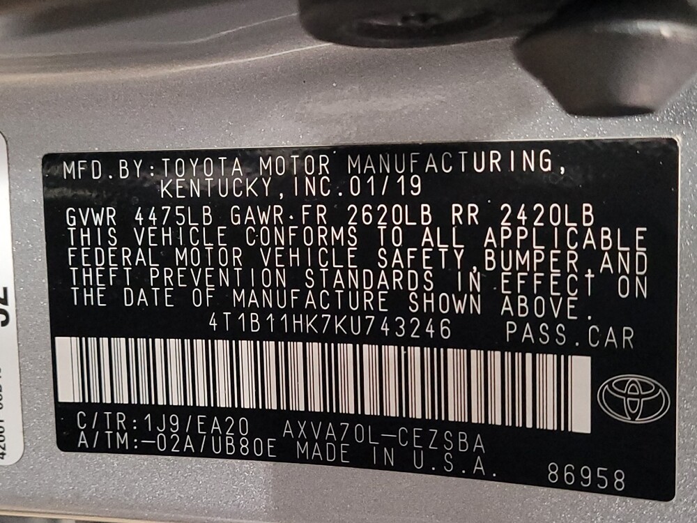 2019 Toyota Camry in Pensacola, FL 32505 - 18097673 33