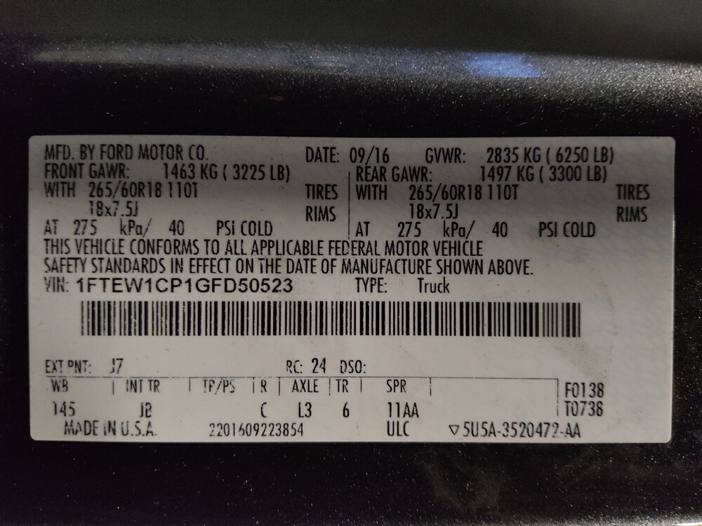 2016 Ford F150 in Sanford, FL 32773 - 18097676 33