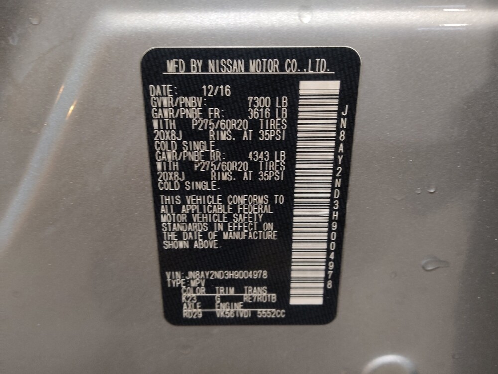 2017 Nissan Armada in Pensacola, FL 32505 - 18097694 33