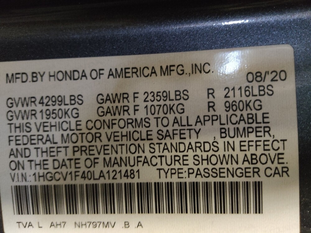 2020 Honda Accord in Raleigh, NC 27604 - 18097721 32