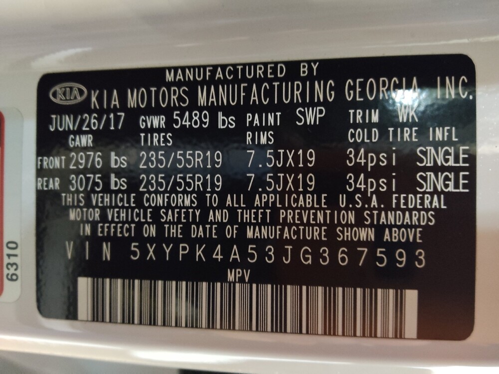 2018 Kia Sorento in Conway, SC 29526 - 18097742 33