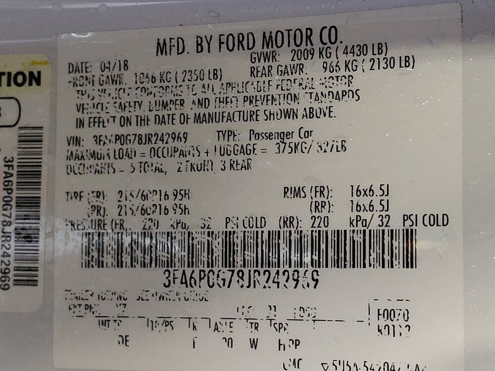 2018 Ford Fusion in Salem, VA 24153 - 18097749 33