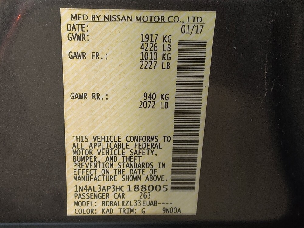 2017 Nissan Altima in Greenville, NC 27834 - 18097753 33