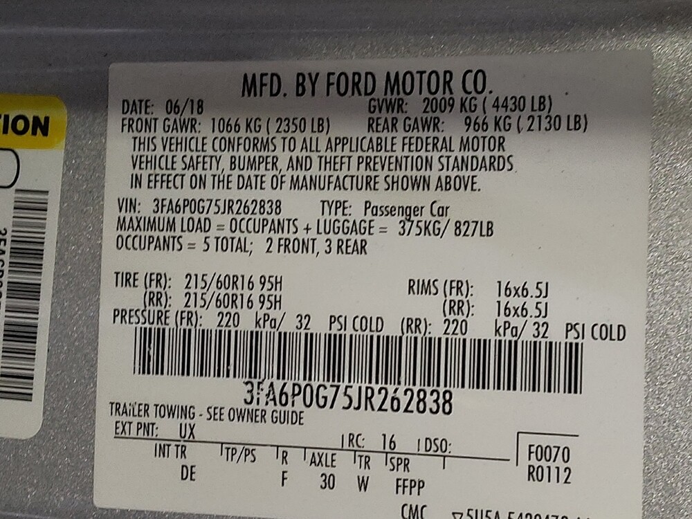 2018 Ford Fusion in Greenville, NC 27834 - 18097766 33