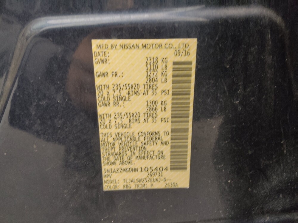 2017 Nissan Murano in Colorado Springs, CO 80909 - 18097777 33