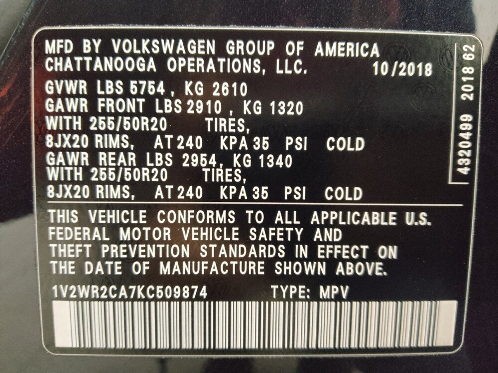 2019 Volkswagen Atlas in Houston, TX 77034 - 18097798 33