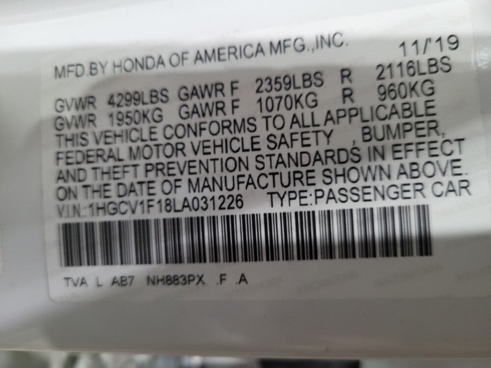 2020 Honda Accord in Glen Burnie, MD 21061 - 18097836 33