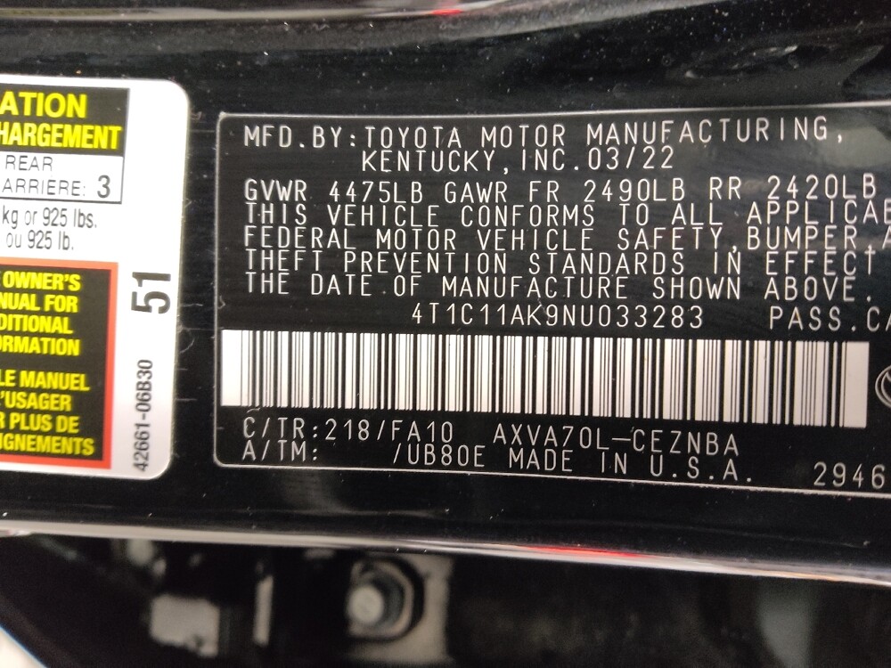 2022 Toyota Camry in Morrow, GA 30260 - 18097875 33