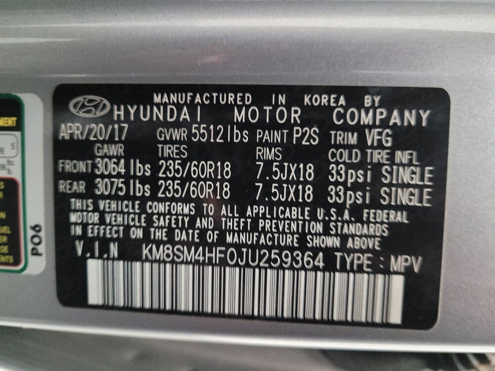 2018 Hyundai Santa Fe in Downey, CA 90241 - 18097884 33