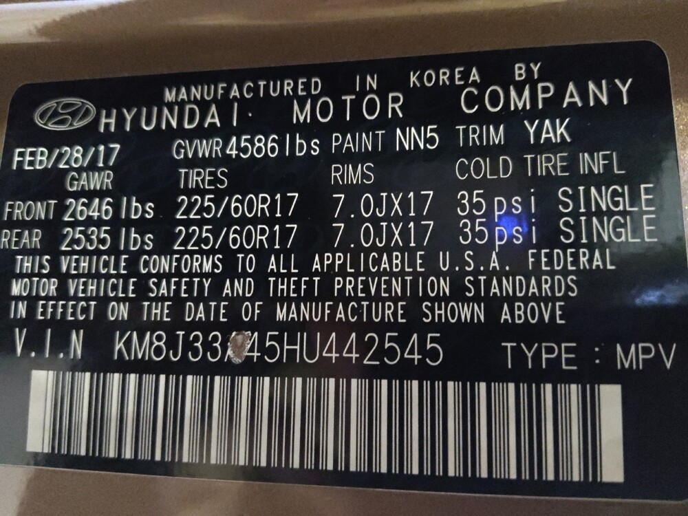 2017 Hyundai Tucson in Gainesville, FL 32609 - 18097890 33