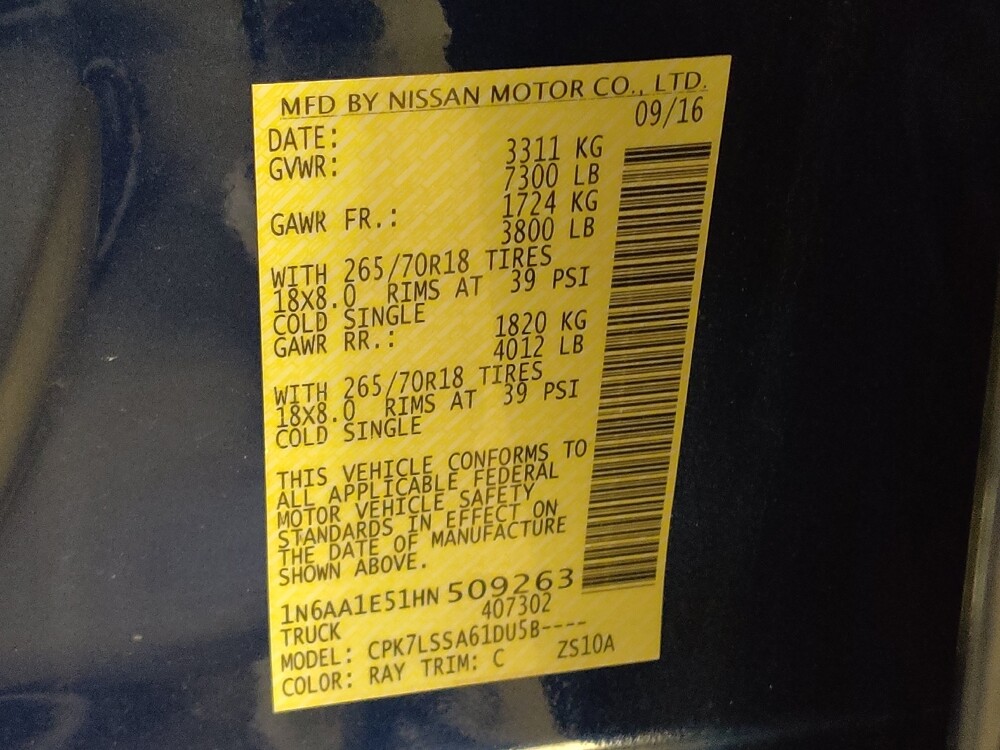 2017 Nissan Titan in Greensboro, NC 27407 - 18097908 33
