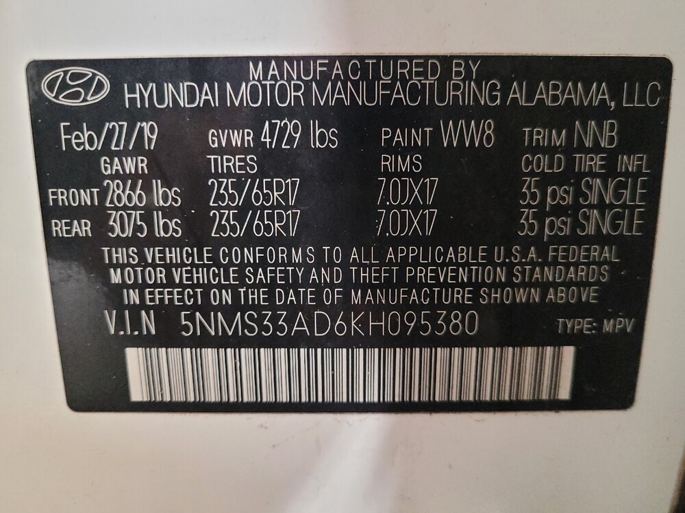 2019 Hyundai Santa Fe in Pensacola, FL 32505 - 18097917 33