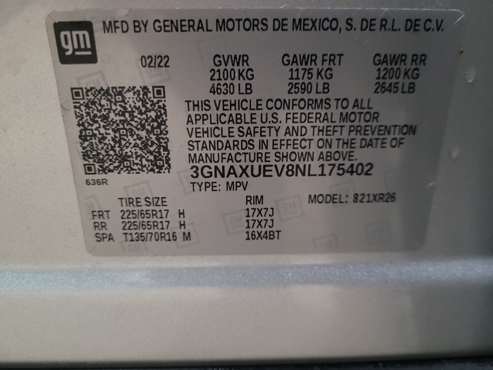 2022 Chevrolet Equinox in Laurel, MD 20724 - 18097962 33