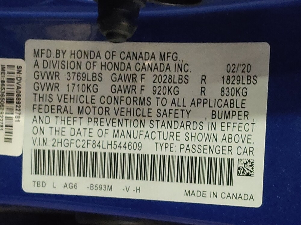 2020 Honda Civic in Arlington, TX 76011 - 18097965 33