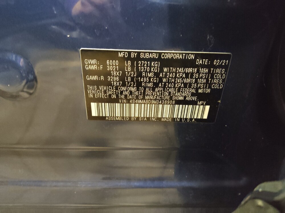 2021 Subaru Ascent in Glen Burnie, MD 21061 - 18097970 33