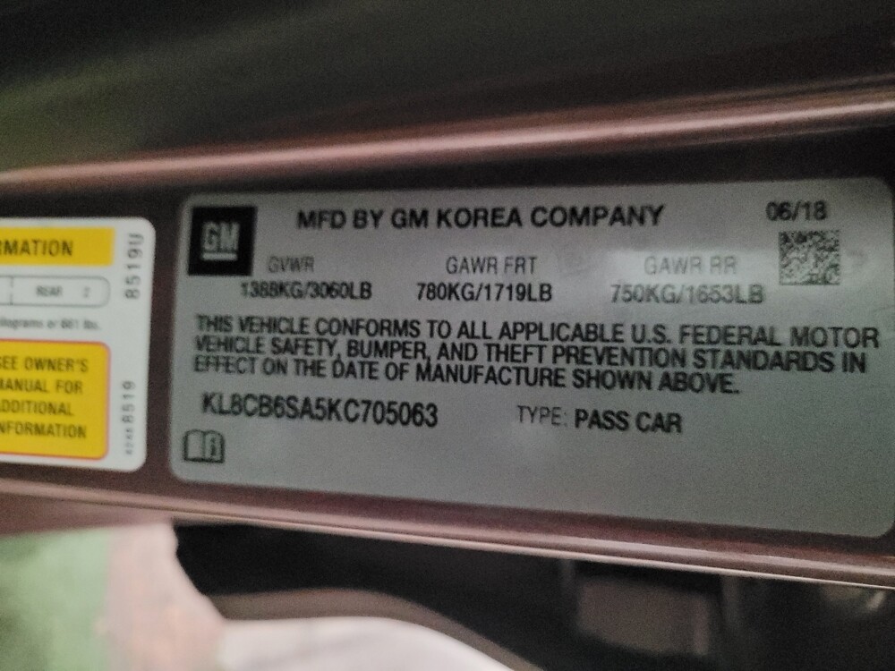 2019 Chevrolet Spark in Newport News, VA 23601 - 18097989 33