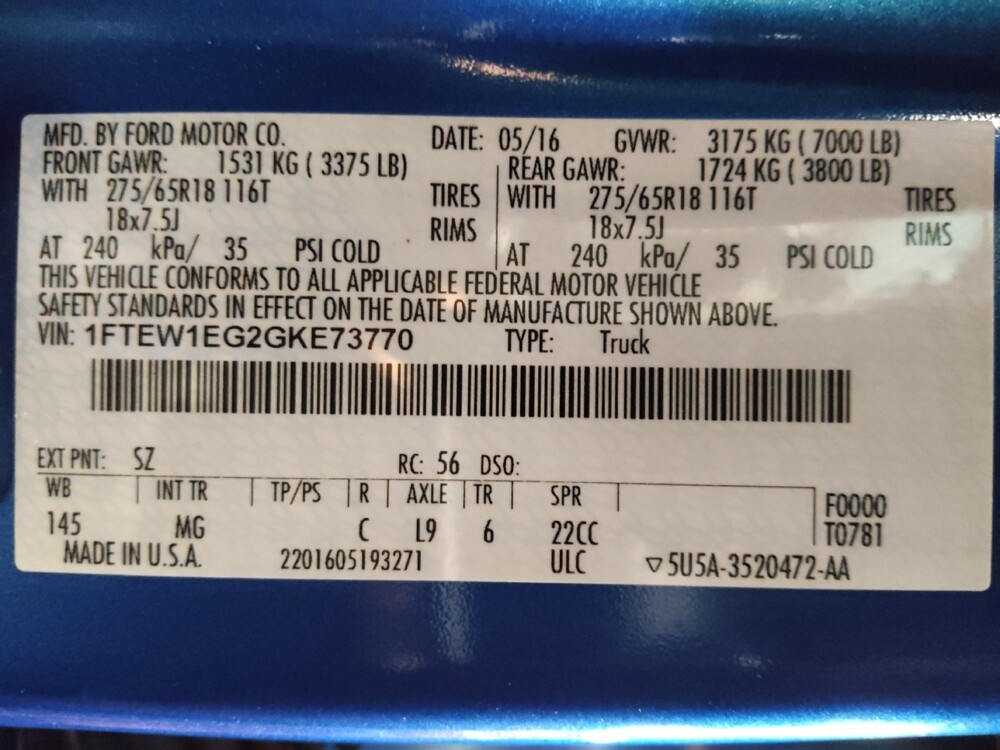 2016 Ford F150 in West Palm Beach, FL 33409 - 18098014 33