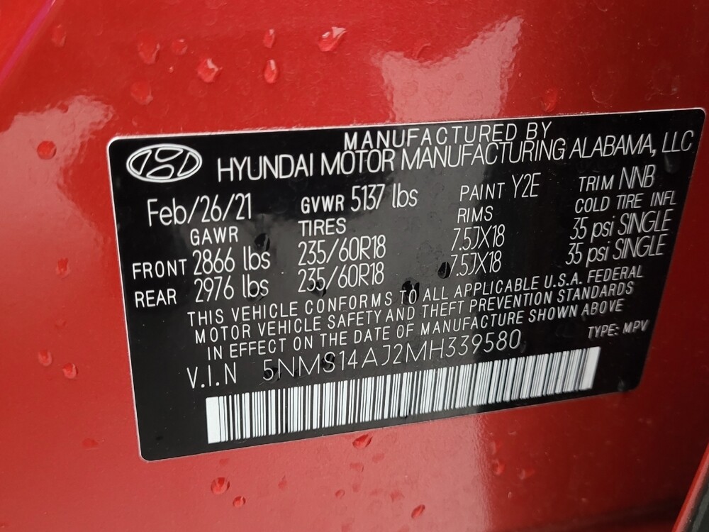 2021 Hyundai Santa Fe in Fayetteville, NC 28304 - 18098027 33