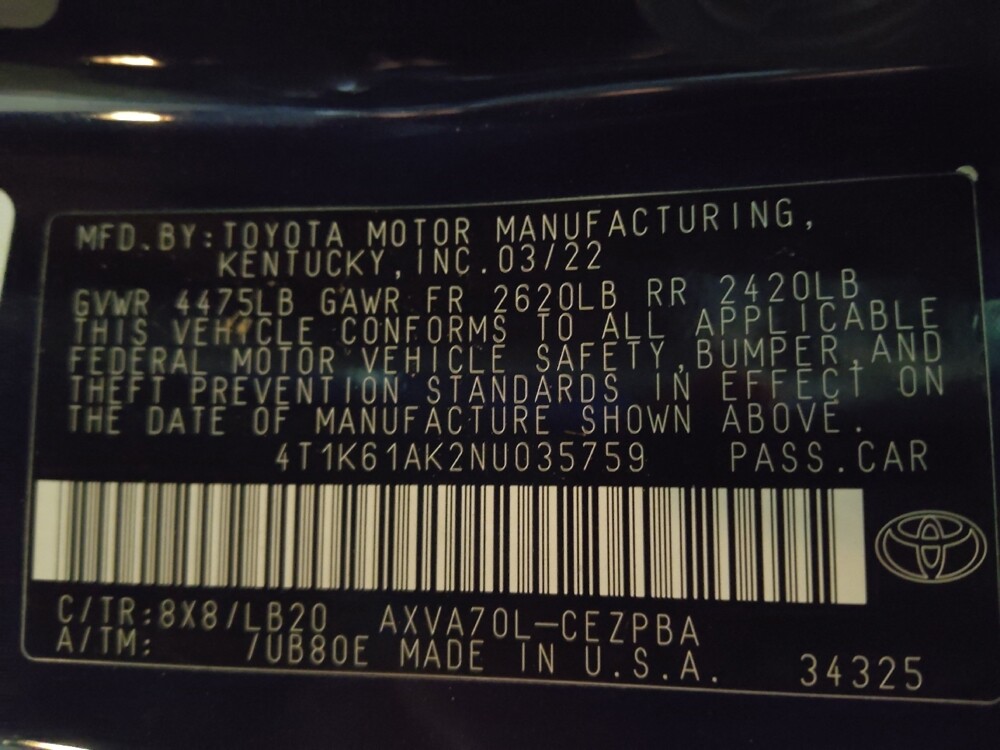 2022 Toyota Camry in Columbia, SC 29210 - 18098029 33